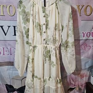 Floral Button-Down Dress